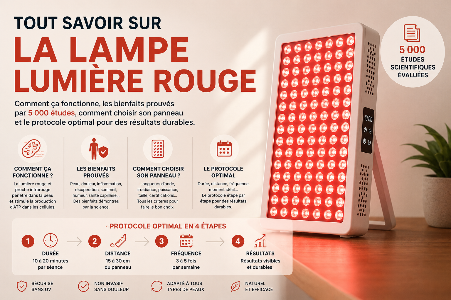Lampe lumière rouge
