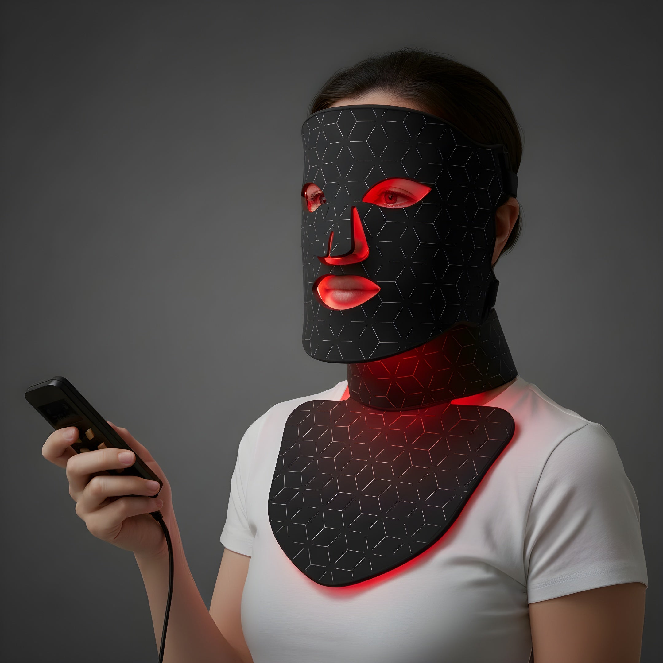 masque et cou pour visage et cou led therapie visage luminotherapie