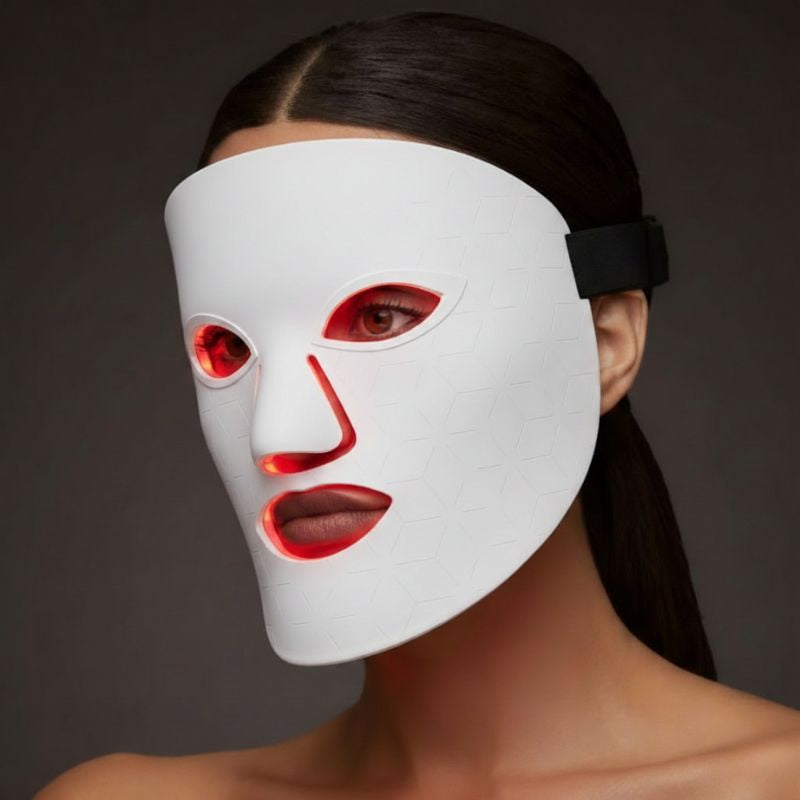 masque balcn visage femme LED porte